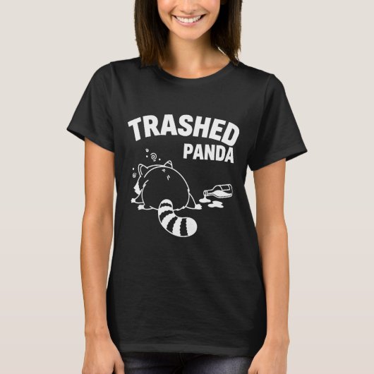 Lustiges Shirt Zerbrochener Panda Waschbär Wird Be (Vorderseite)