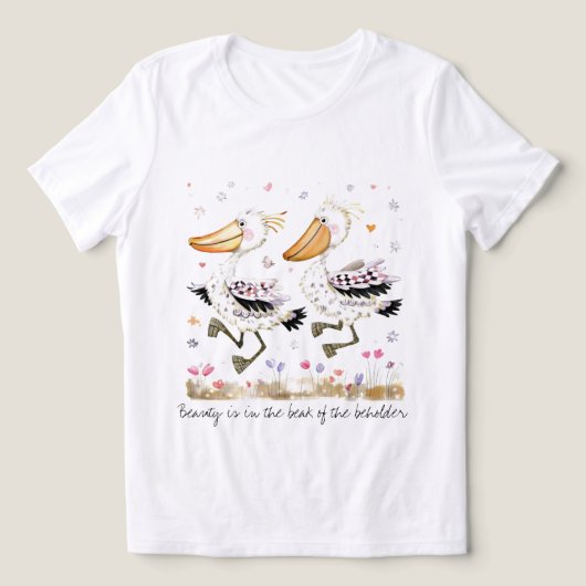 Lustiges Shoebill-T-Shirt Tri-Blend Shirt (Design Vorderseite)