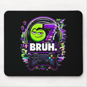 Lustiges Six Seven 67 Bruh Gamer Geburtstagsgesche Mousepad
