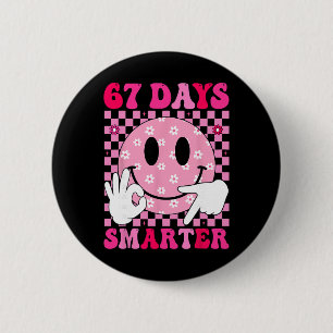 Lustiges Six Seven 67 Gen Alpha Slang 6 7 Meme 67 Button