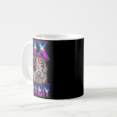 Lustiges Six Seven 67 Meme 67 Waschbär Meme Bootle Kaffeetasse (Vorderseite Links)