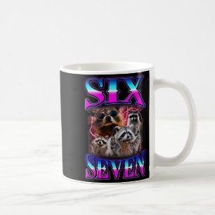 Lustiges Six Seven 67 Meme 67 Waschbär Meme Bootle Kaffeetasse