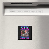 Lustiges Six Seven 67 Meme 67 Waschbär Meme Bootle Magnet (In Situ (Geschirrspüler))