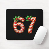 Lustiges Six Seven 67 Meme Gen Alpha Slang 6 7 Can Mousepad (Mit Mouse)