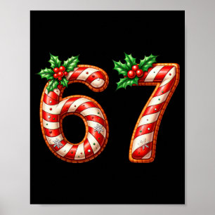 Lustiges Six Seven 67 Meme Gen Alpha Slang 6 7 Can Poster