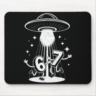 Lustiges Six Seven 67 Meme Internet Meme Ufo Gen A Mousepad