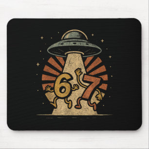 Lustiges Six Seven 67 Meme Internet Meme Ufo Gen A Mousepad