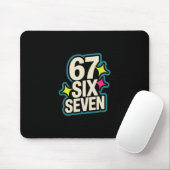 Lustiges Six Seven 6 7 Meme 1 Mousepad (Mit Mouse)
