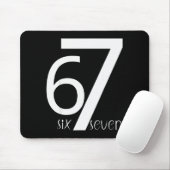 Lustiges Six Seven 6 7 Meme Design 6 7  Mousepad (Mit Mouse)