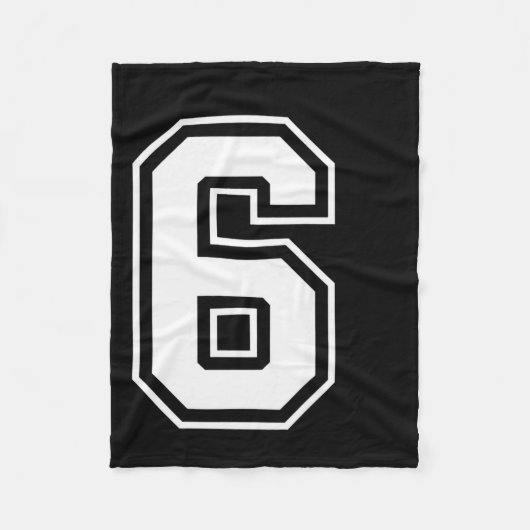 Lustiges Six Seven 6 7 Meme Design Fleecedecke (Vorderseite)
