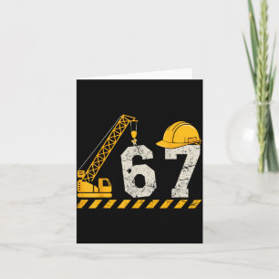 Lustiges Six Seven 6 7 Meme-Design für Männer Jung Karte