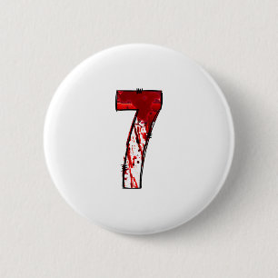 Lustiges Six Seven 6 7 Meme Design Paare Halloween Button