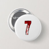 Lustiges Six Seven 6 7 Meme Design Paare Halloween Button (Vorne & Hinten)