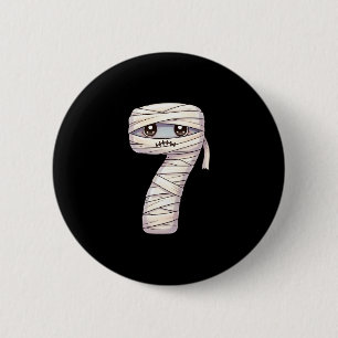 Lustiges Six Seven 6 7 Meme Design Paare Halloween Button