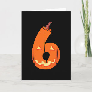 Lustiges Six Seven 6 7 Meme Design Paare Halloween Karte