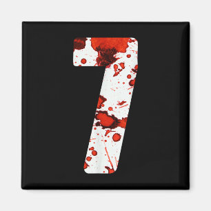 Lustiges Six Seven 6 7 Meme Design Paare Halloween Magnet