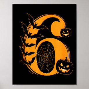 Lustiges Six Seven 6 7 Meme Design Paare Halloween Poster