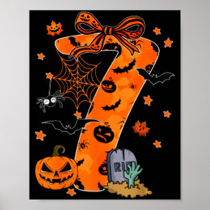 Lustiges Six Seven 6 7 Meme Design Paare Halloween Poster