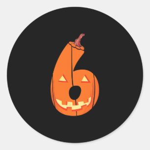 Lustiges Six Seven 6 7 Meme Design Paare Halloween Runder Aufkleber