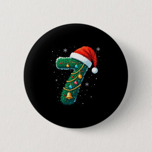 Lustiges Six Seven 6 7 Meme Design Paare Weihnacht Button