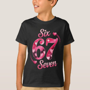 Lustiges Six Seven 6 7 Meme für Männer Frauen Kind T-Shirt
