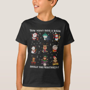 Lustiges Six Seven 6 7 Meme für Musiklehrer Weihna T-Shirt