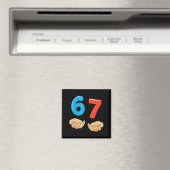 Lustiges Six Seven 6 7 Meme Gen Alpha Slang 67 Hän Magnet (In Situ (Geschirrspüler))