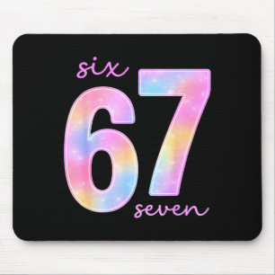 Lustiges Six Seven 6 7 Meme Gen Alpha Slang 67 Kin Mousepad