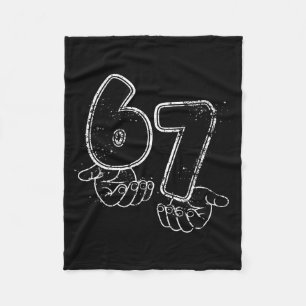 Lustiges Six Seven 6 7 Meme Gen Alpha Slang 6 7 Hä Fleecedecke