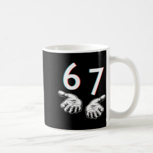 Lustiges Six Seven 6 7 Meme Gen Alpha Slang 6 7 Hä Kaffeetasse