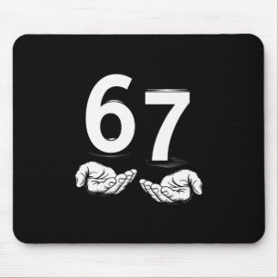 Lustiges Six Seven 6 7 Meme Gen Alpha Slang 6 7 Hä Mousepad