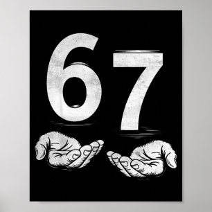Lustiges Six Seven 6 7 Meme Gen Alpha Slang 6 7 Hä Poster