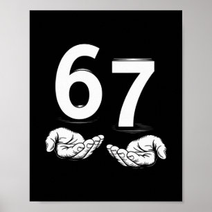 Lustiges Six Seven 6 7 Meme Gen Alpha Slang 6 7 Hä Poster