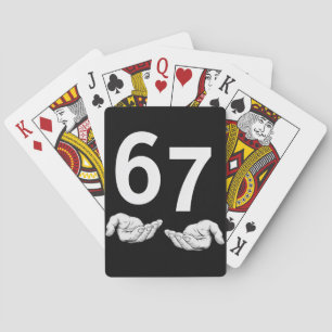 Lustiges Six Seven 6 7 Meme Gen Alpha Slang 6 7 Hä Spielkarten