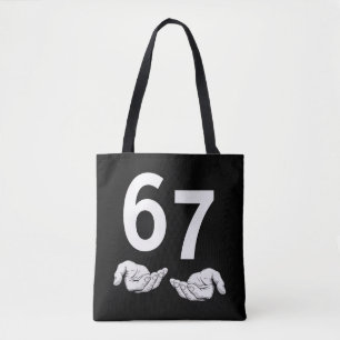 Lustiges Six Seven 6 7 Meme Gen Alpha Slang 6 7 Hä Tasche