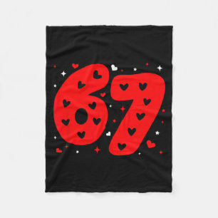 Lustiges Six Seven 6 7 Meme Gen Alpha Slang 6 7 Va Fleecedecke