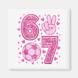 Lustiges Six Seven Fußball Valentinstag Männer Fra Magnet