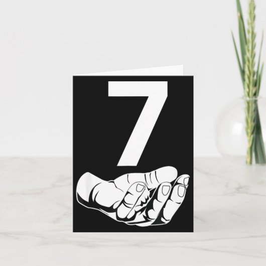 Lustiges Six Seven Gen Alpha Slang Meme 6 7 passen Karte (Vorderseite)