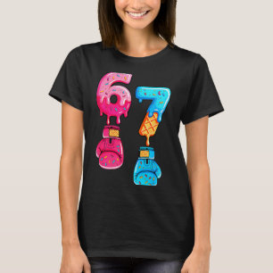 Lustiges Six Seven Meme Eis Drip 67 Boxen T-Shirt