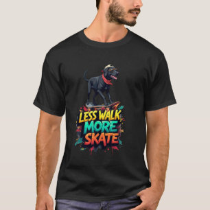 Lustiges Skateboarding für Besitzer von schwarzen T-Shirt