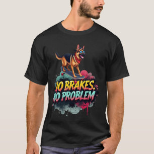 Lustiges Skateboarding für den Besitzer eines Deut T-Shirt
