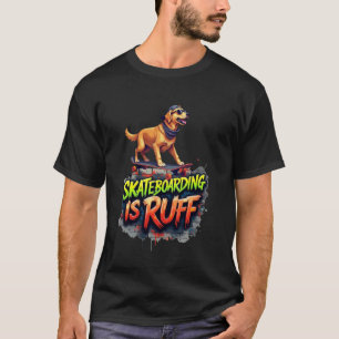 Lustiges Skateboarding-Geschenk für Golden Retriev T-Shirt