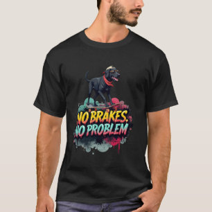 Lustiges Skateboarding-Geschenk für schwarze Labra T-Shirt