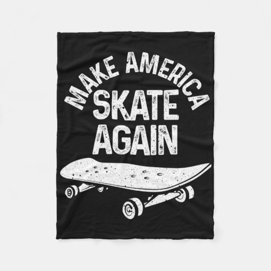 Lustiges Skateboarding-Geschenk Männer Frauen Cool Fleecedecke (Vorderseite)