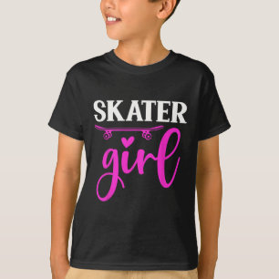 Lustiges Skater-Mädchen Skateboard-Liebhaber Skate T-Shirt