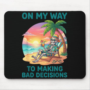 Lustiges Skelett auf dem Weg zu schlechten Entsche Mousepad