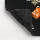 Lustiges Skelett Baseball Schlagmann Halloween Kos Mousepad (Ecke)