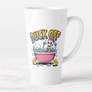 Lustiges Skelett-Design "Duck Off" - 61161 Milchtasse