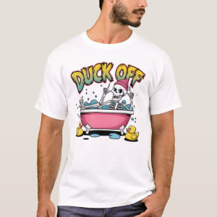 Lustiges Skelett-Design "Duck Off" - 61161 T-Shirt