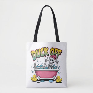 Lustiges Skelett-Design "Duck Off" - 61161 Tasche